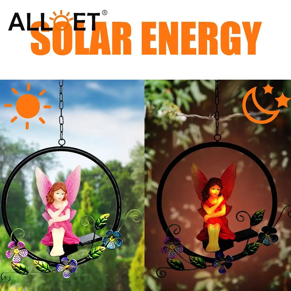 

LED Solar Light Flower Fairy Waterproof Outdoor Lighting Garden Lawn Stakes Lamps Yard Art for Home Courtyard Decoration