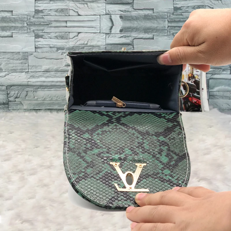 Women Crossbody Bag Fashion Crocodile Small Leather Shoulder Bags for female Handbags designer bolsa Feminina 2019 New | Багаж и сумки