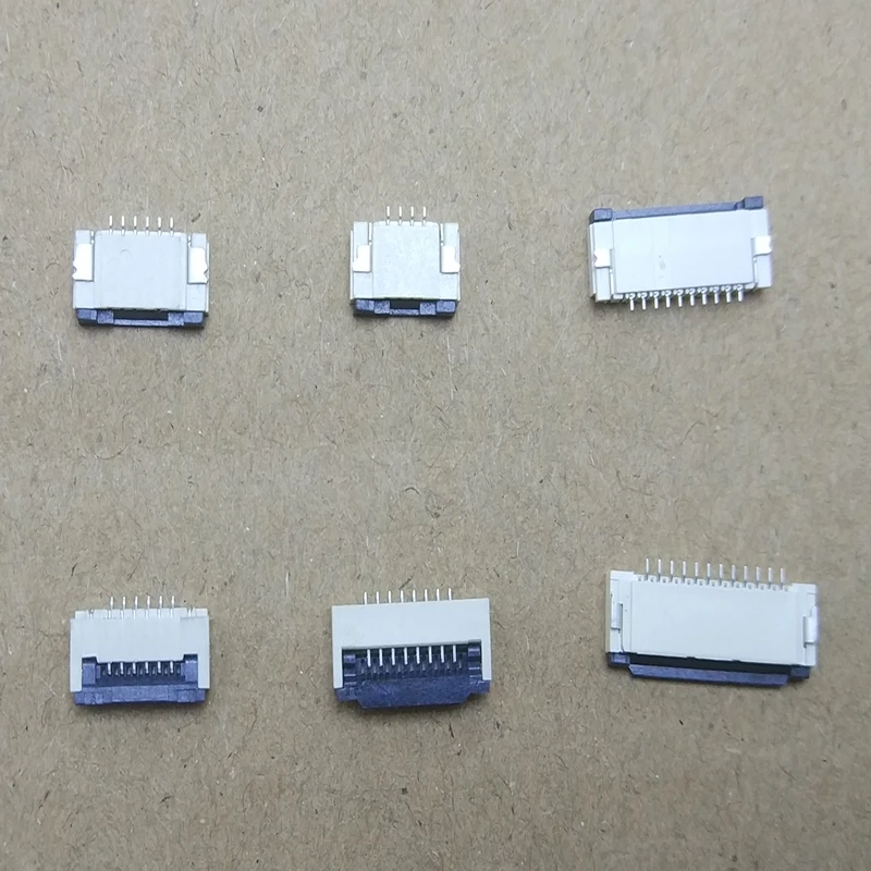 Плоский кабельный соединитель FFC 50 шт./Корд шаг 1 0 мм гнездо раскладушка 4P 6P 8P 10P 12P