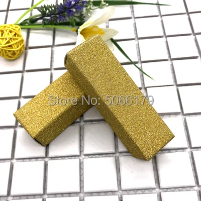 50/100 шт 25x25x85 мм косметические черные бумажные упаковочные коробки для бальзам для губ в тюбике 2,5x2,5x8,5 см аксессуары для макияжа Золотой бумажный фартук упаковочная коробка