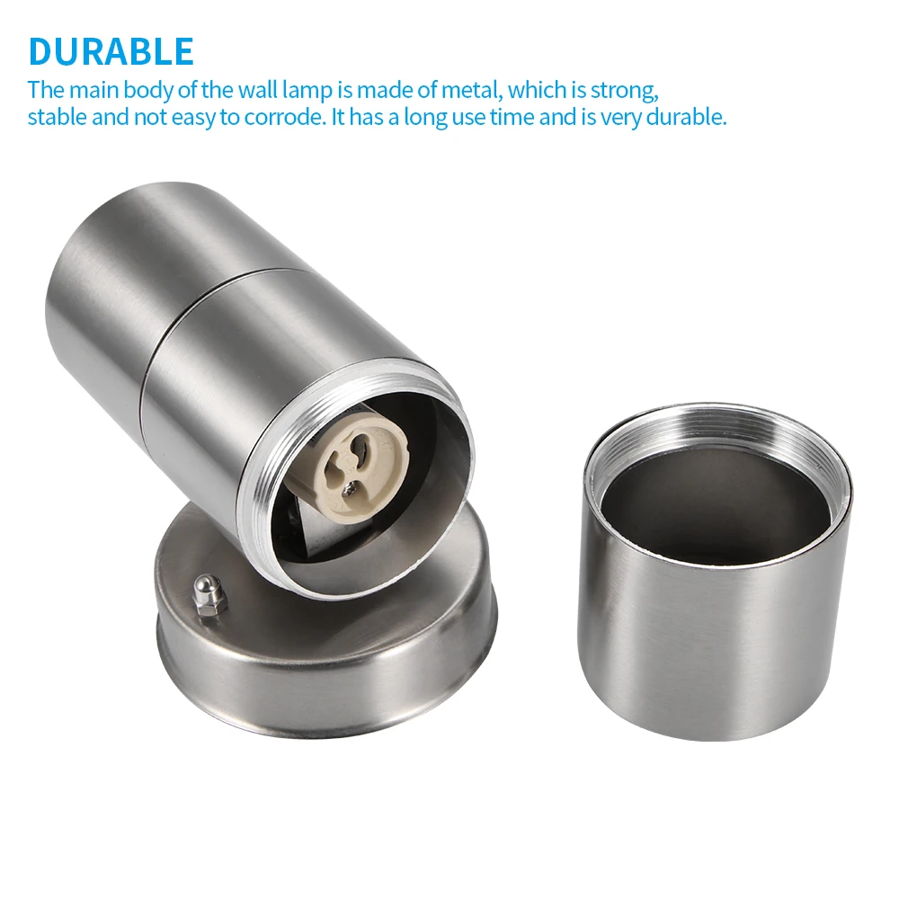 Настенный светильник вверх и вниз из нержавеющей стали уличное садовое