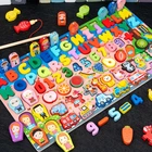 Деревянные Обучающие игрушки Монтессори для детей Раннее Обучение в форме младенца цветная доска игрушка для детей 3 лет подарок