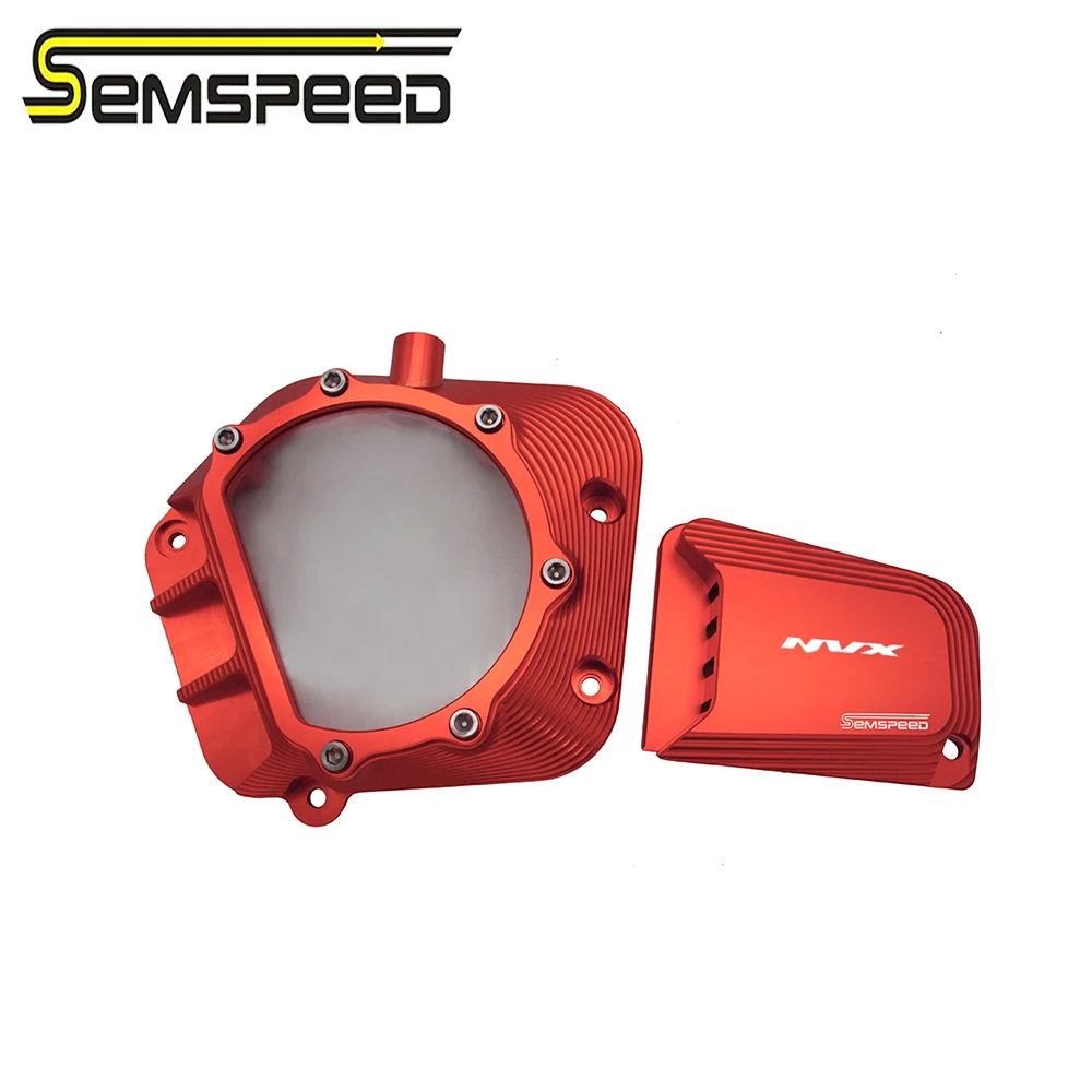 SEMSPEED CNC мотоцикл новый прозрачный защитный чехол для двигателя Yamaha Aerox155 NVX155 NVX 155