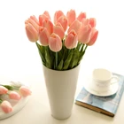 Искусственный цветок тюльпан из полиуретана, 5 шт., поддельные цветы для украшения свадьбы, весенней вечеринки, сделай сам, товары для домашнего сада