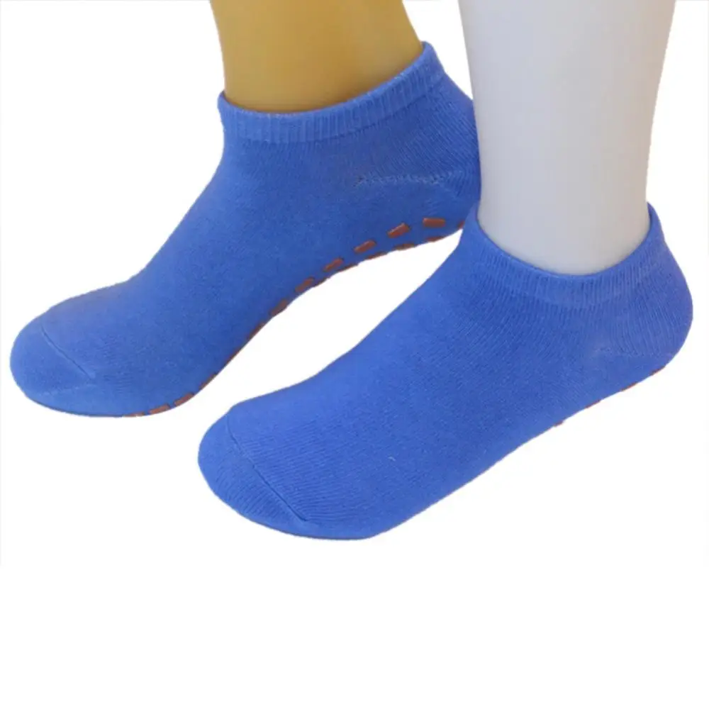

1 Pair Of Adult Non-slip Yoga Trampoline Amusement Park Sports Socks Pure Cotton Breathable Floor Sweat Socks Pilates Socks