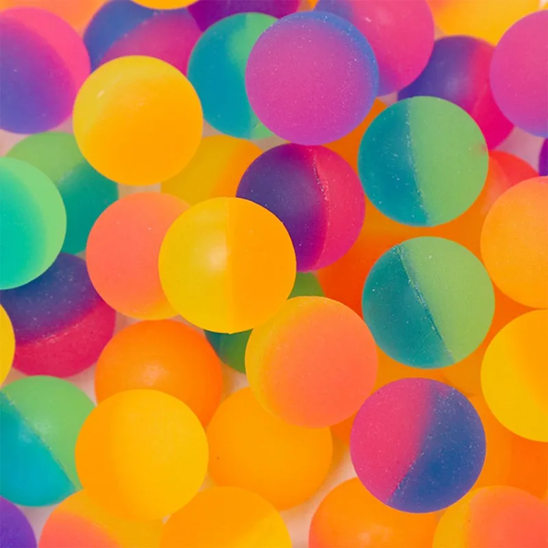 

1pcs 3 cm/1.2 Inches Bouncy Ball Pinball Two-color Rubber Frosted Ball Children Toy Outdoor Kids Sport Games Jumping Balls