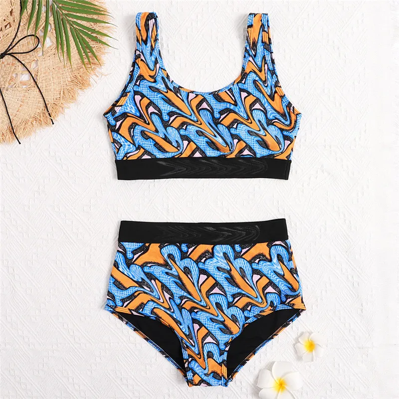 

2021 New Arrival Summer Women Two Piece Swimsuit Beach Swimwear Designer Sexy Bikini Bathing Suit 6019
