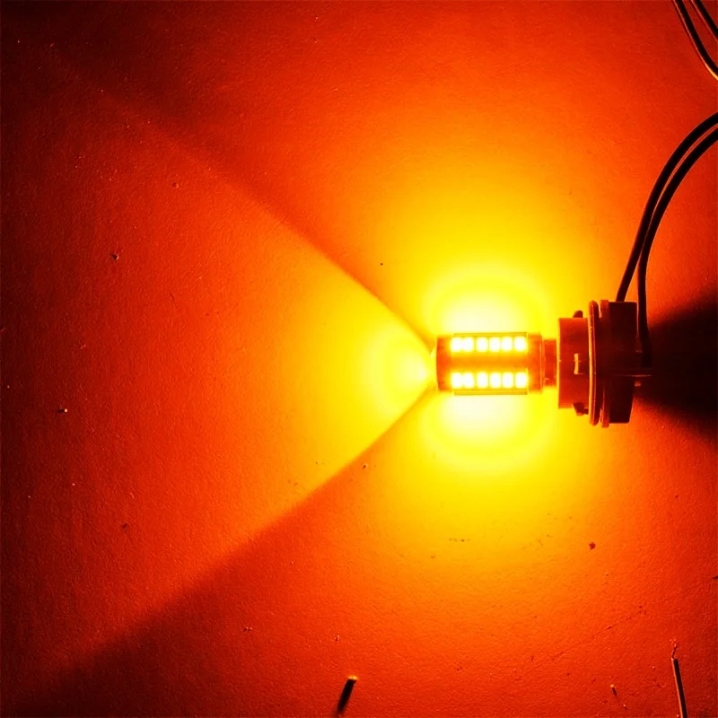 Большое предложение 2 вы 1156 ba15s p21w 33 SMD лампа желтая люминесцентная оранжевая