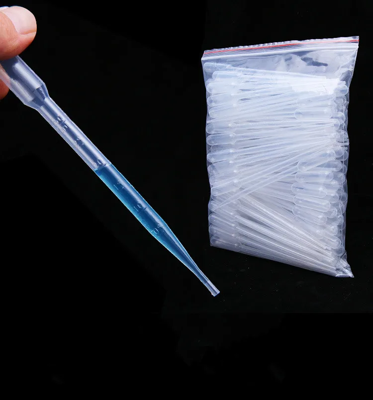 10 шт./компл. 3 мл лабораторные инструменты пипетки пластиковые одноразовые