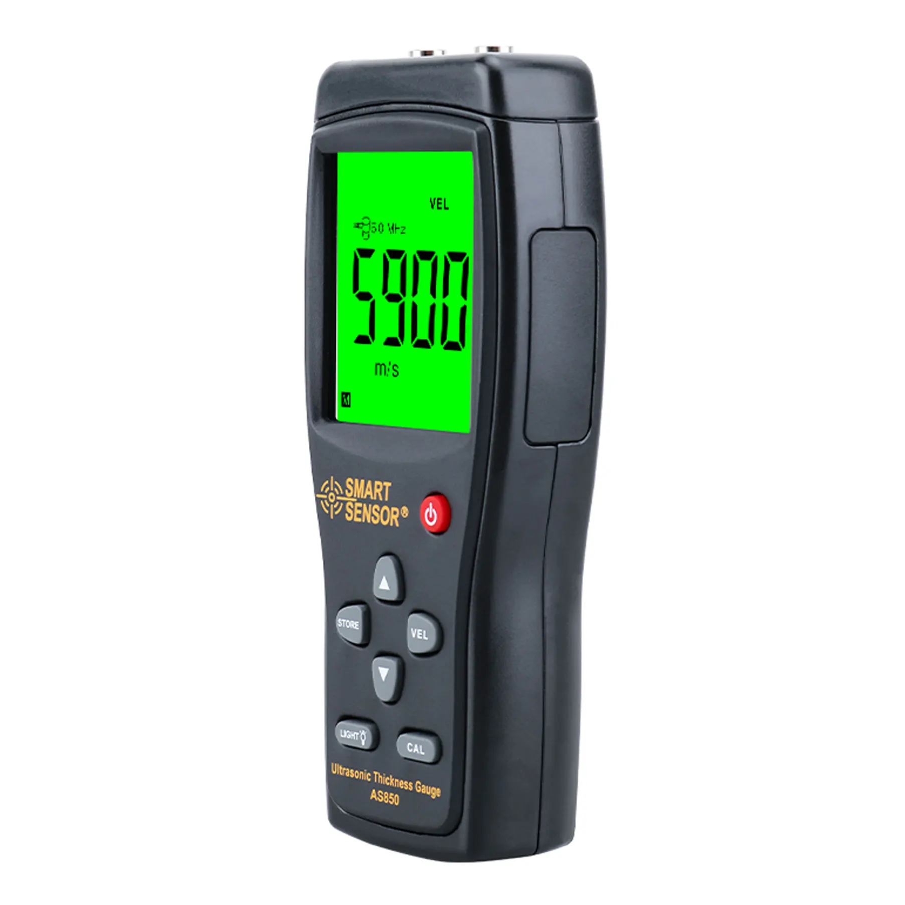 

AS850 Ultrasonic Thickness Gauge SMART SENSOR meter Portable plastic Steel Aluminium Thickness tester 1.2~225mm 1000~9999m/s