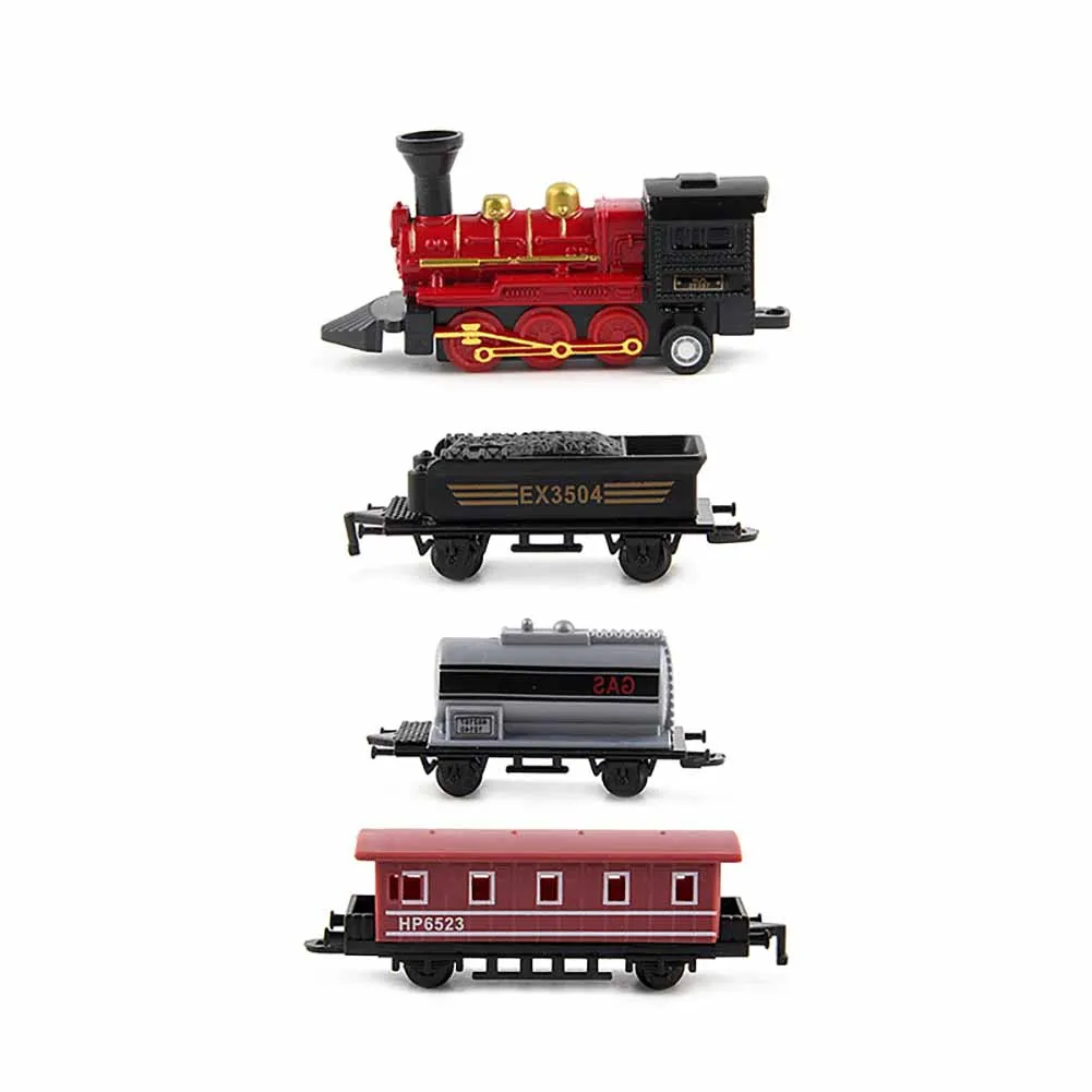 

Kids Simulation Pull-back Model DIY Alloy Retro Gift Assembled Car Train Toy