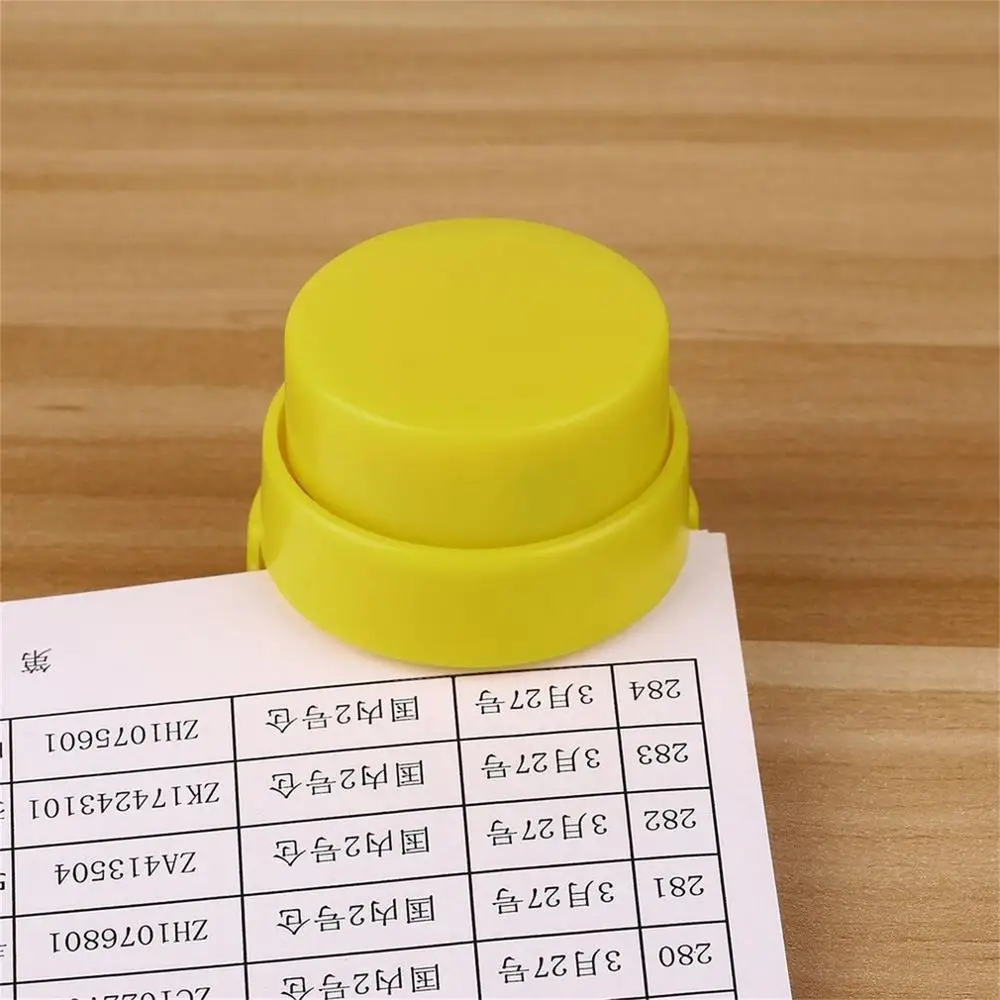 Мини-степлер без скобы скрепленный скребок для бумаги скрепок офисные