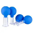 Резиновая головка для вакуумного стекла, стеклянные присоски, набор для вакуумного всасывания, банки для массажа