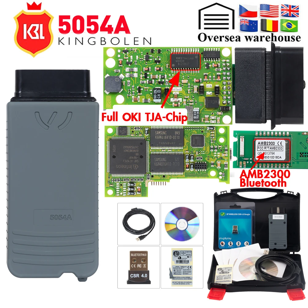 5054A ODIS V4.3.3 keygen полный OKI чип V5.0.6 автоматический OBD2 диагностический инструмент 5054 A Bluetooth V4.0 OBD2 сканер кода