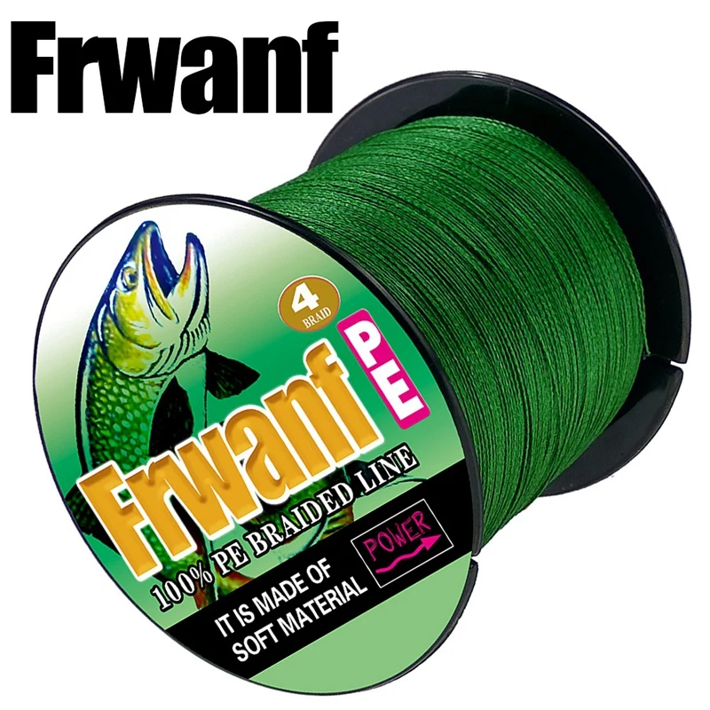 Frwanf 4 Braid 100M Pe Braided Fishing Line Strand Super Strong Multifilament Thread For Carp | Спорт и развлечения