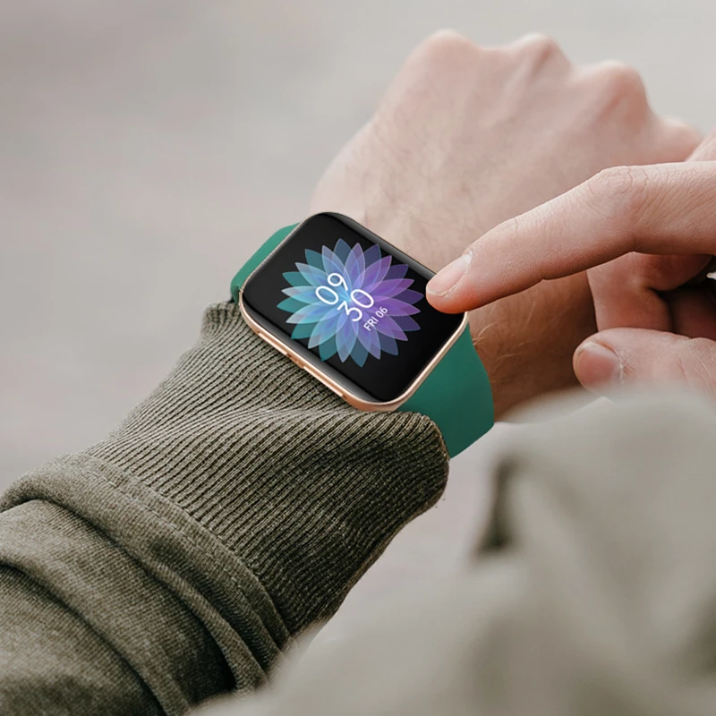 

Soft Silicone Watch Strap For Oppo Sport Band Bracelet Smart Watchband Colorful Wristband For Oppo Watch Accessories