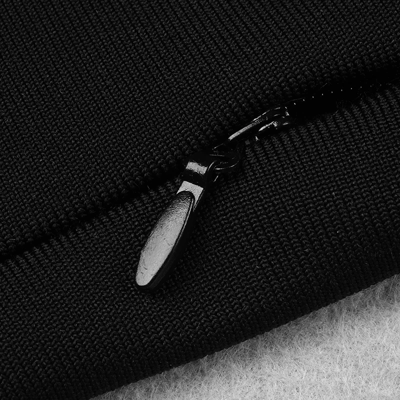 Женское сексуальное модное зимнее черное Бандажное платье с длинным рукавом и блестками, элегантные вечерние платья Vestido