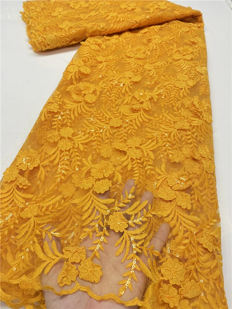 

PGC African Tulle Milk Slik Lace Fabric 2021 High Quality Lace Latest Nigerian Lace Fabrics Sewing French Lace Fabric YA3842B-4