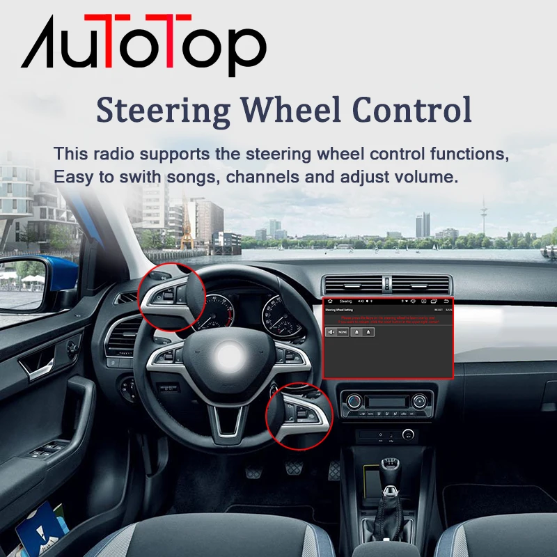 AUTOTOP 8 &quot2din автомобильный аудио Android 9 0 мультимедийный плеер для Renault
