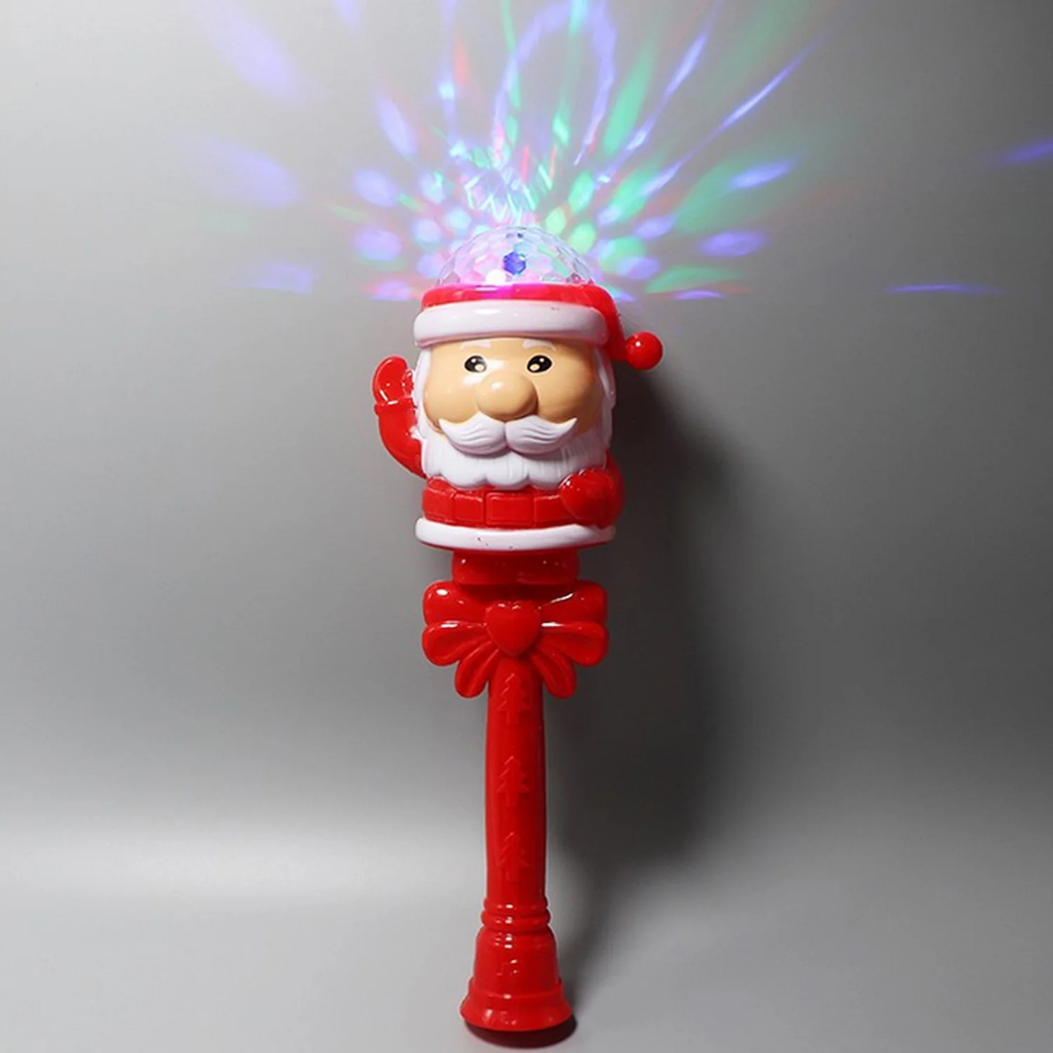 Behogar Забавный милый Санта-Клаус светодиодный мигающий прожектор игрушка для