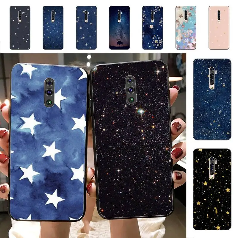 

YNDFCNB Star Phone Case for Vivo Y91C Y11 17 19 17 67 81 Oppo A9 2020 Realme c3