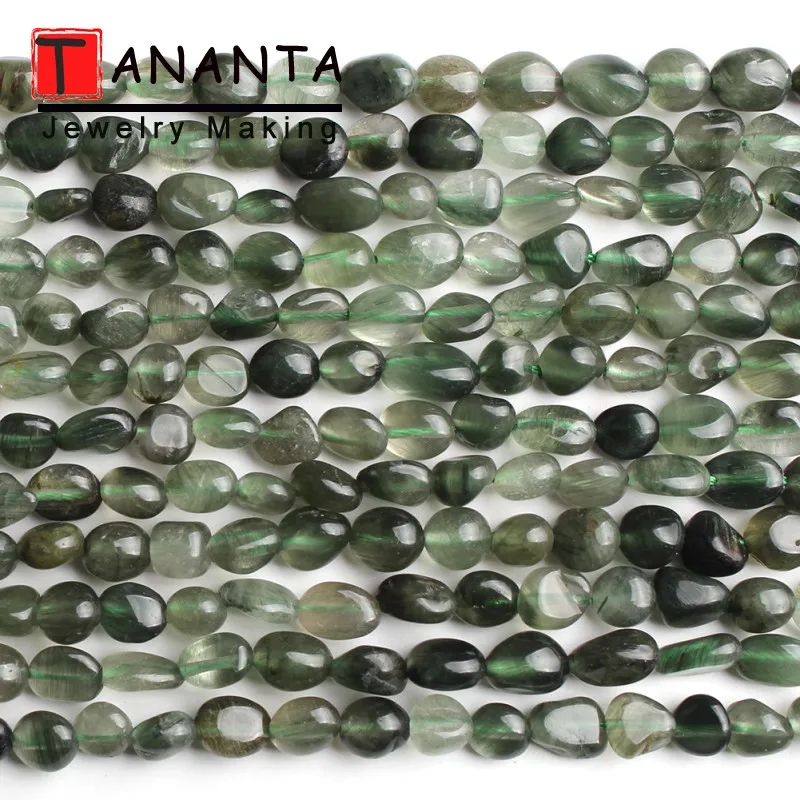 5-8 мм нерегулярные Моховой травы Агаты натуральный камень свободные зеленые