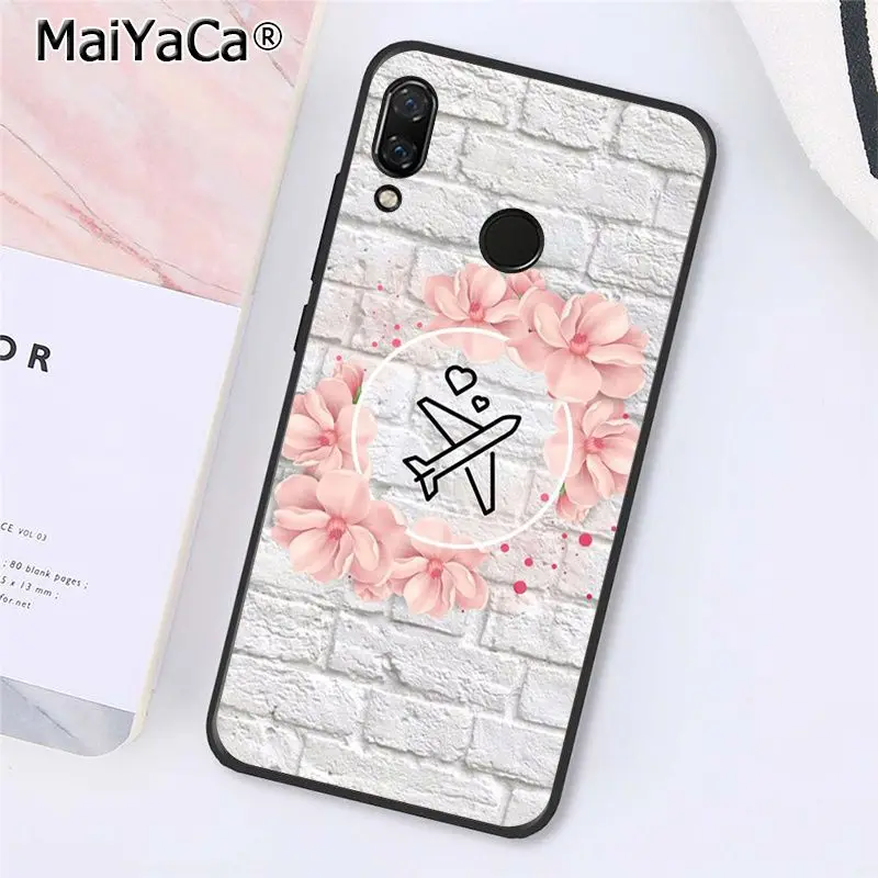 MaiYaCa Любовь Путешествия розовый бумажный самолет чехол для телефона Xiaomi Redmi4X 6A S2 Go Redmi 5 5Plus Note4 Note5 7 Note6Pro