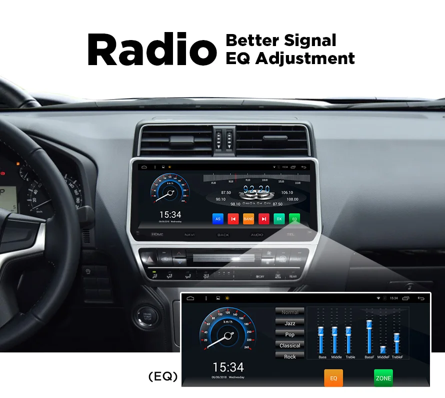 Android 7,1 Автомобильная магнитола для Toyota Land Cruiser Prado ram 1G rom 16G 12,3 дюймов Автомобильная стерео навигация