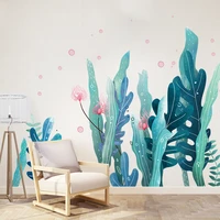 seaweed wall stickers diy marine plant wall decals for living room kids bedroom bathroom house decoration bohemian decor mural