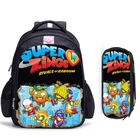 Детские школьные ранцы Super Zings, ортопедический Рюкзак 16 дюймов для мальчиков и девочек, Мультяшные сумки