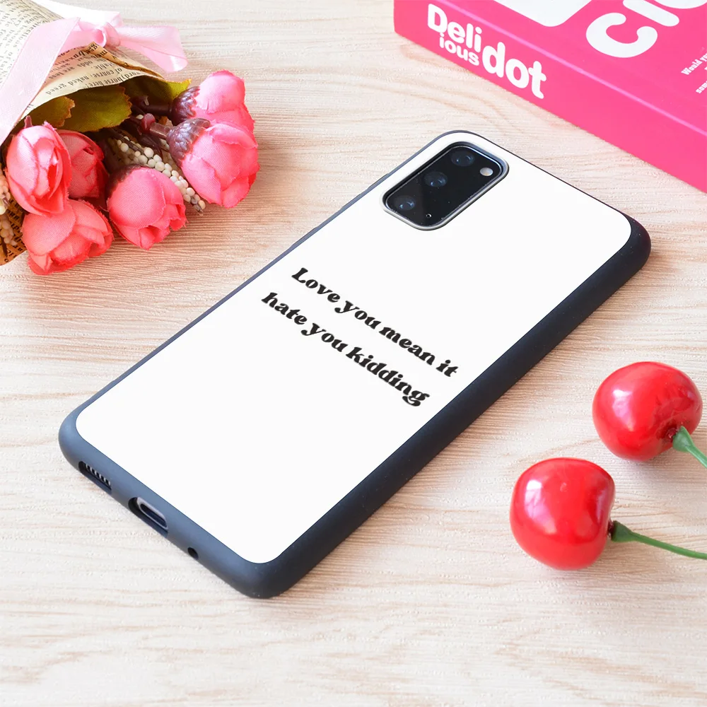 

For Samsung Galaxy Love You Mean It Print Soft Matt Phone Case