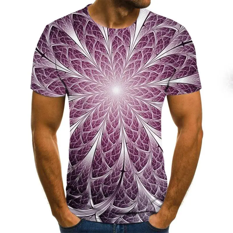 

Funny 3D Abstract t shirt Men Short Sleeve Streetwear Top Tees Flowers Animal 3D Printing tee shirt
