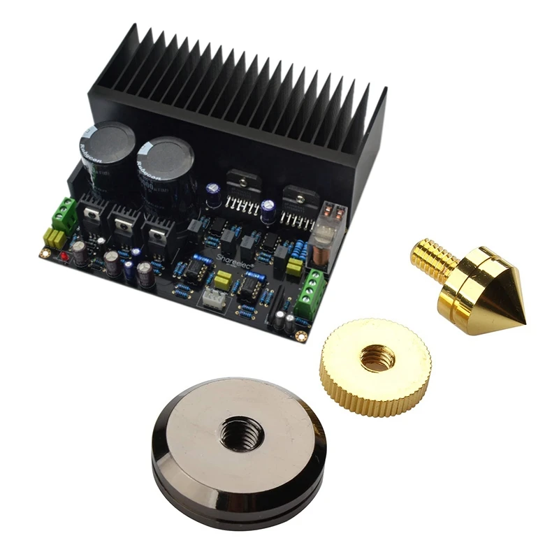 

HIFI 2.0 Stereo Dual Channel OP07 DC Servo Power Amplifier Board with Speaker Spikes