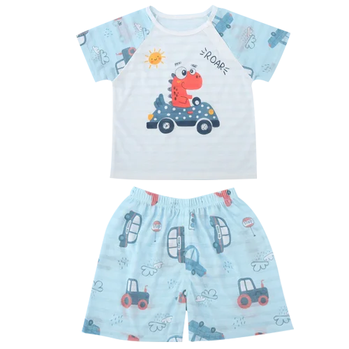 

2 Pieces Set Children Boy Clothing Sets Baby Cotton Quick-Drying Wicking Sleeveless Vest Tops Kids Casual Clothes