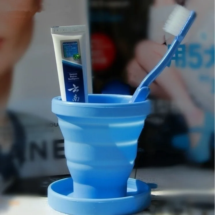 1pcsPortable Silicone Telescopic Drinking Collapsible Folding Cup Travel Camping wo0 |