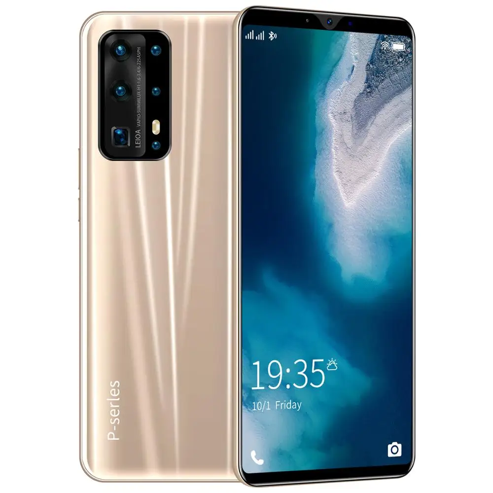 

Global Version P43 4+64GB 128GB 8 Core Face Fingerprint ID Cellphones 13+18MP 5.8 Inch 4800mAh Smart Phone MTK6537 Andriod 10