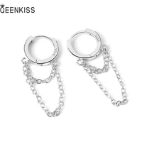 qeenkiss%c2%a0eg6118 jewelry%c2%a0wholesale%c2%a0fashion%c2%a0woman%c2%a0girl%c2%a0birthday%c2%a0wedding%c2%a0gift simplicity round18kt gold white gold%c2%a0drop earrings