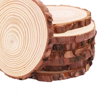 hot 10pcslot pine wooden chips cut pieces wood log sheet rustic wedding decor party centerpieces vintage country style