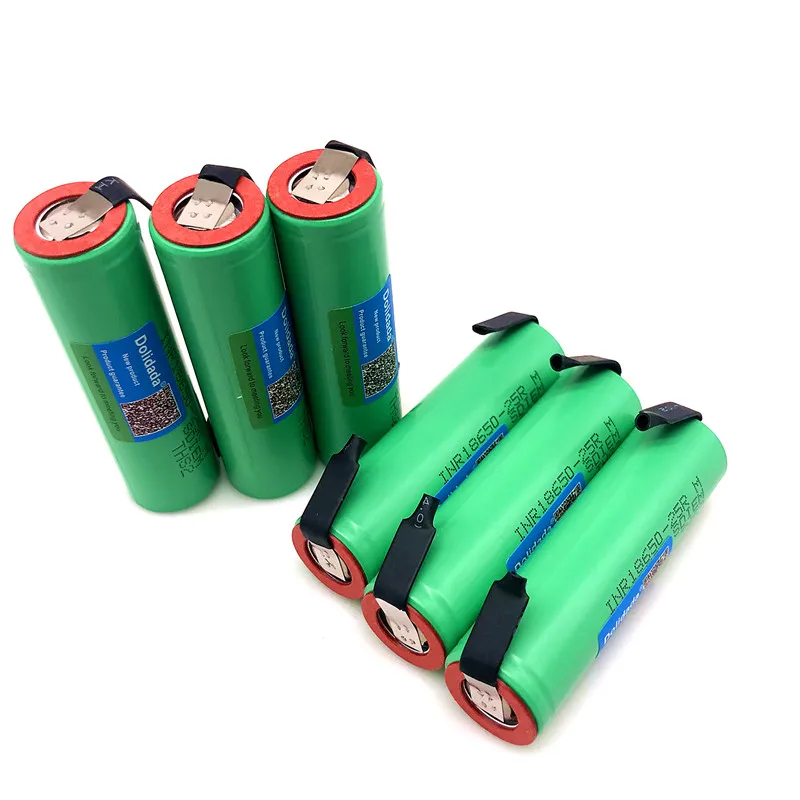 

100% Original Somsung 3.6V 18650 2500mah INR18650 25R 20A battery scrapping lithium batteries screwdriver flashlight+ Nickel DIY