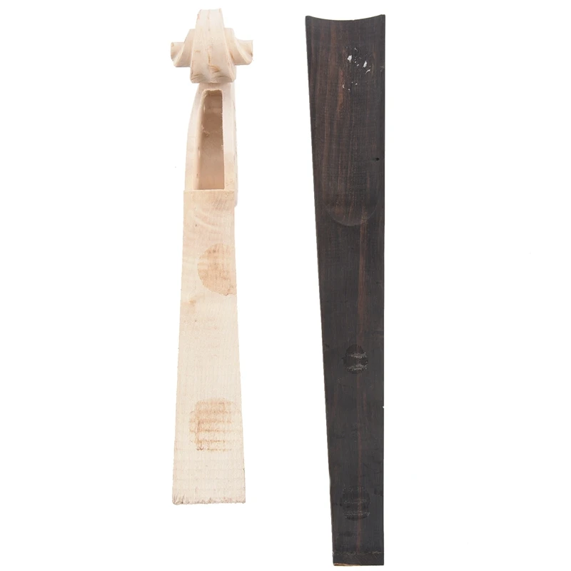 4/4 части для скрипки Высокое качество скрипка Шея Пламя клен вырез резной