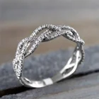 Женское кольцо из серебра 2022 пробы, с цирконом