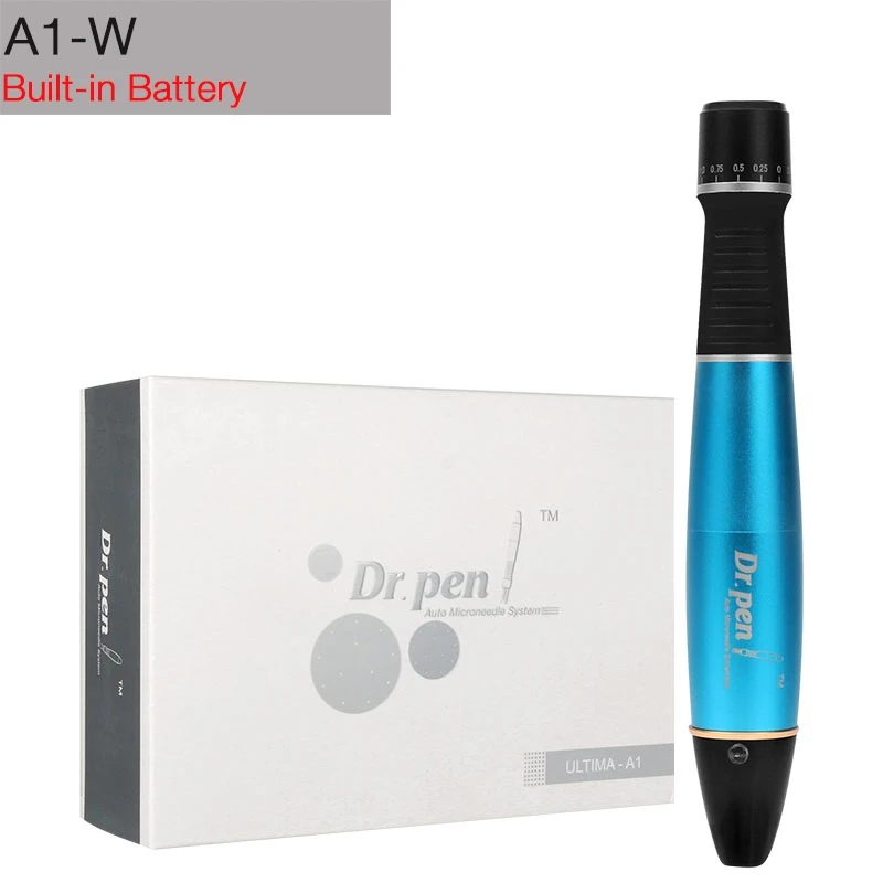 Have gift box Dr. Pen A1 W Ultima игольчатый картридж(12pin игольчатые наконечники) Дерма штамп терапия Антивозрастной уход за лицом красота машина ручка - Color: Have gift box