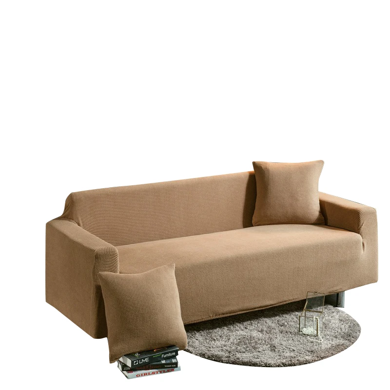 Solid Color Elastic Sofa Cover for Living Room Modern Sectional Corner Slipcover Couch Chair Protector 1/2/3/4 Seater | Дом и сад