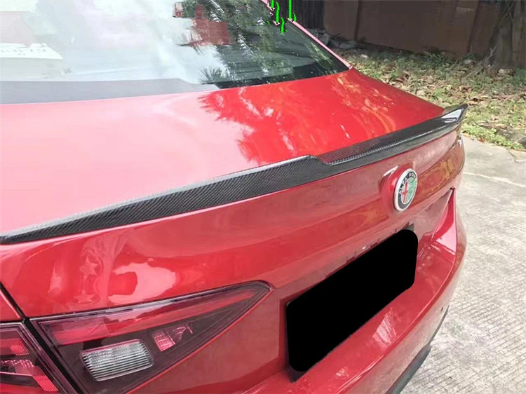 Для Alfa Romeo Giulia спойлер из углеродного волокна Автомобильный задний для GiuliaSpoiler|rear