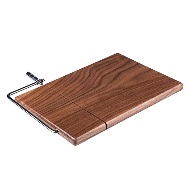 Ломтерезка для сыра резчик из дерева Sapele с прочной проволочной разделочной