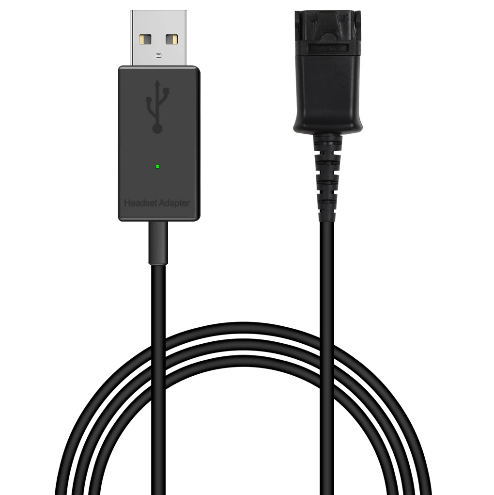 Кабель QD для подключения к USB разъему совместим с гарнитурой Plantronics и