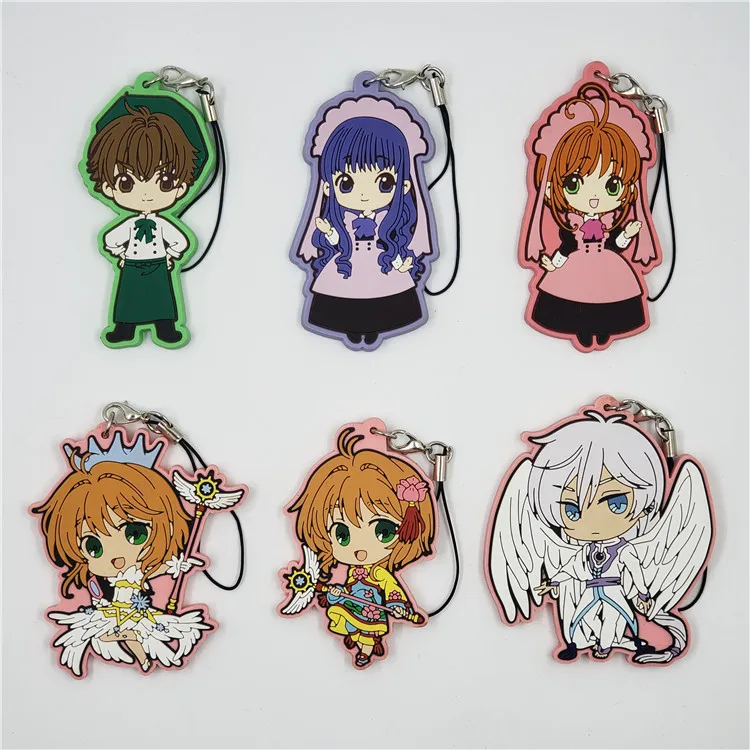 Прозрачный брелок для ключей, милый резиновый брелок для ключей с изображением аниме сакуры, юкиро, тукиро, юкато, дайдуджи, Томойо, Ли, SYAORAN, TOUYA Прозрачный брелок для ключей, милый резиновый брелок для ключей с изображением аниме сакуры, юкиро, тукиро, юкато, дайдуджи, Томойо, Ли, SYAORAN, TOUYA