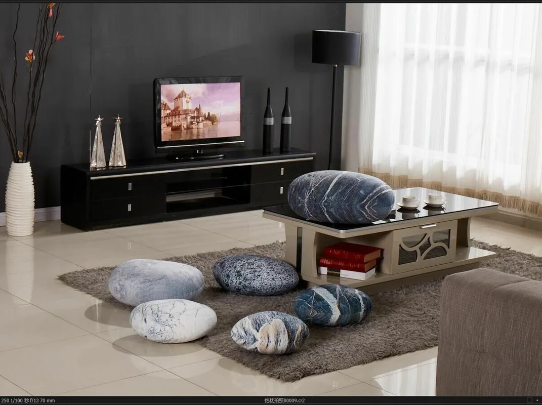 Набор 6 штук в партии с рисунком галечный камень подушки Рок декоративные