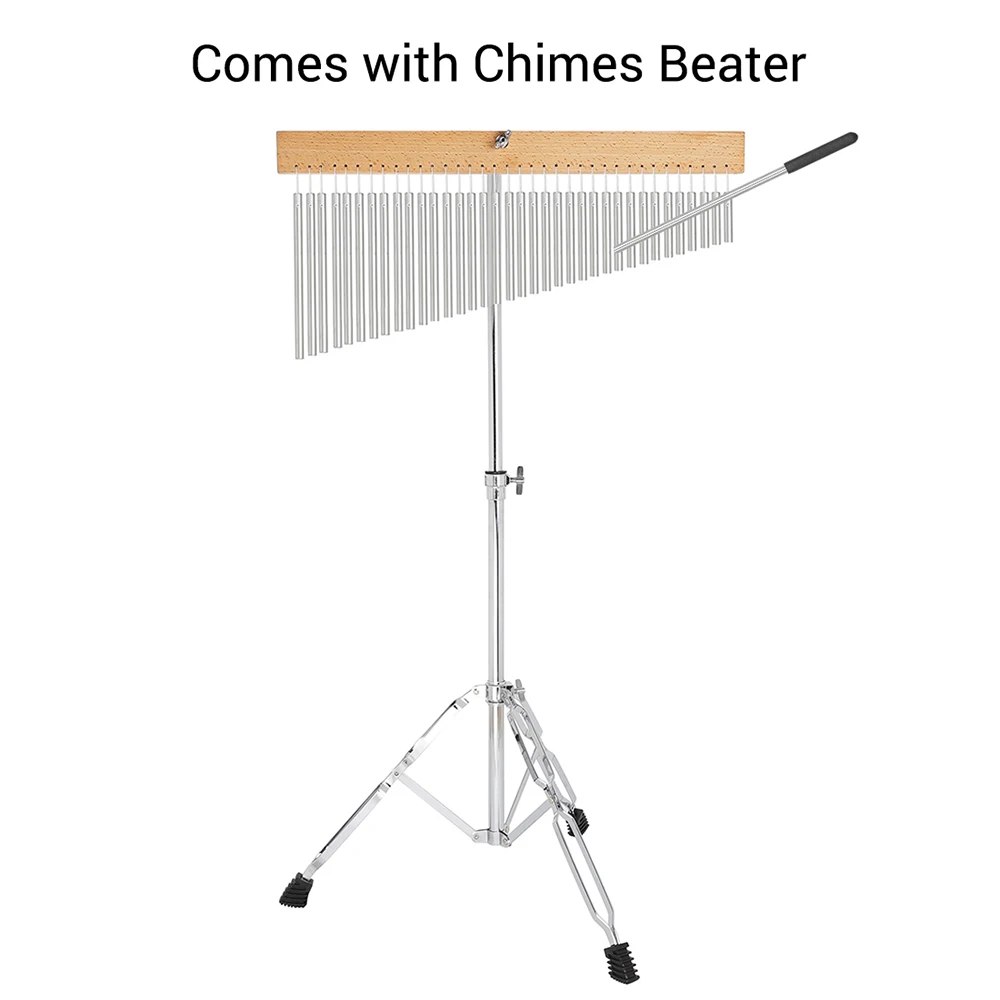

36 Bar Chimes with Tripod Stand Chrome Color