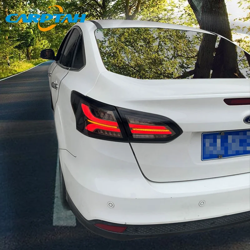 Автомобильный Стайлинг задний фонарь задние фонари для Ford Focus 3 седан- задний фонарь DRL+ Динамический сигнал поворота+ обратный+ тормозной светодиодный
